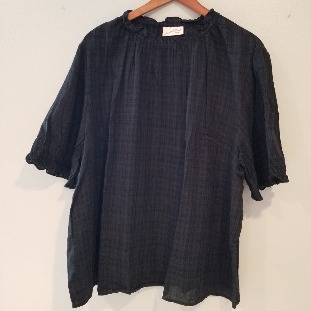 Ruffle High Neck Blouse